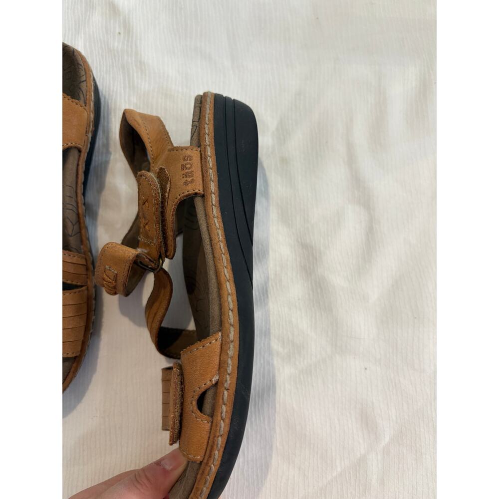 Taos Zenith Sandal Brown Leather Women 6 Comfort Adjustable Z-Strap Arch Support - Picture 10 of 13